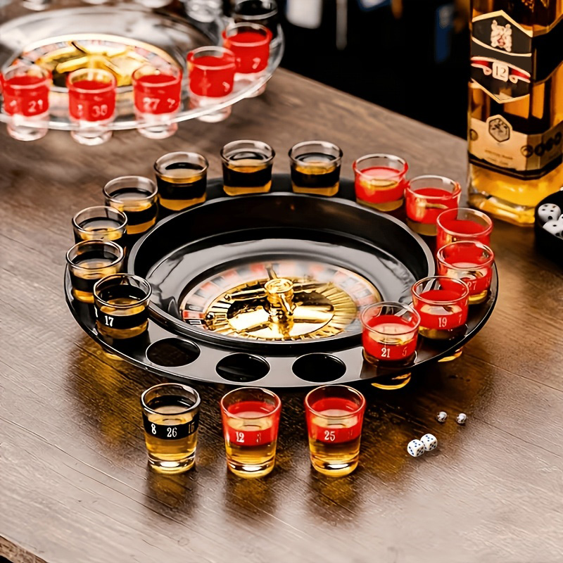 Party Games No Props - 16 Cups Rotating Drinking Game For