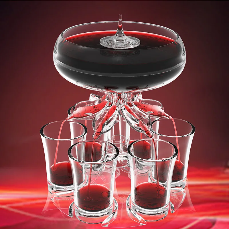 Shot Glass Holder 6 Cups Acryl - Party Games Using Cups avis et prix