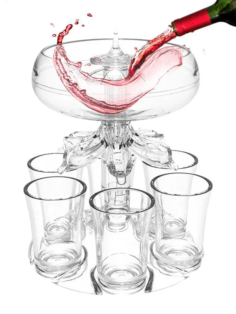 Shot Glass Holder 6 Cups Acryl - Party Games Using Cups avis et prix