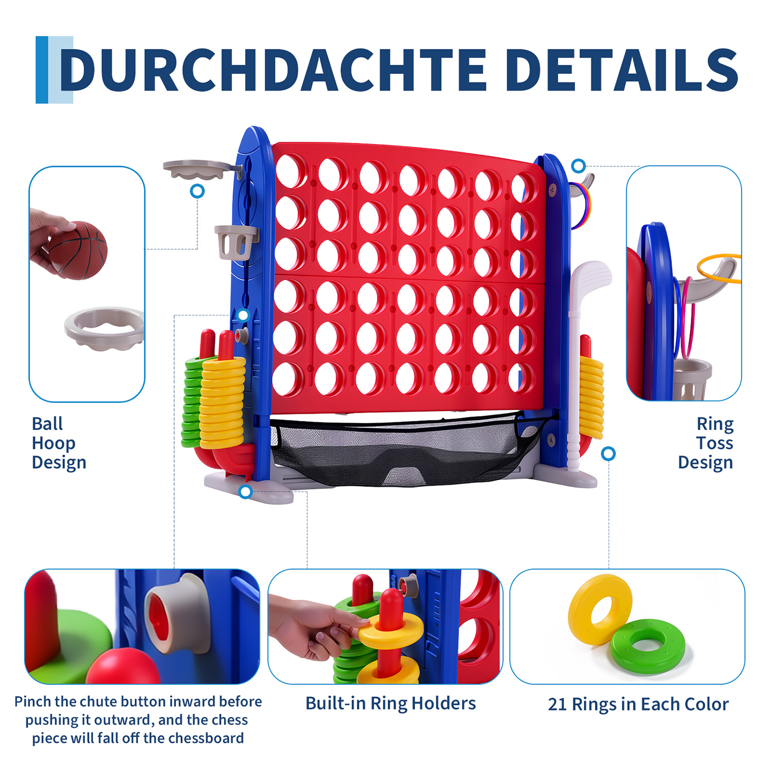 4-in-1 Giant Connect Game Set  - Giant Connect Four avis et prix