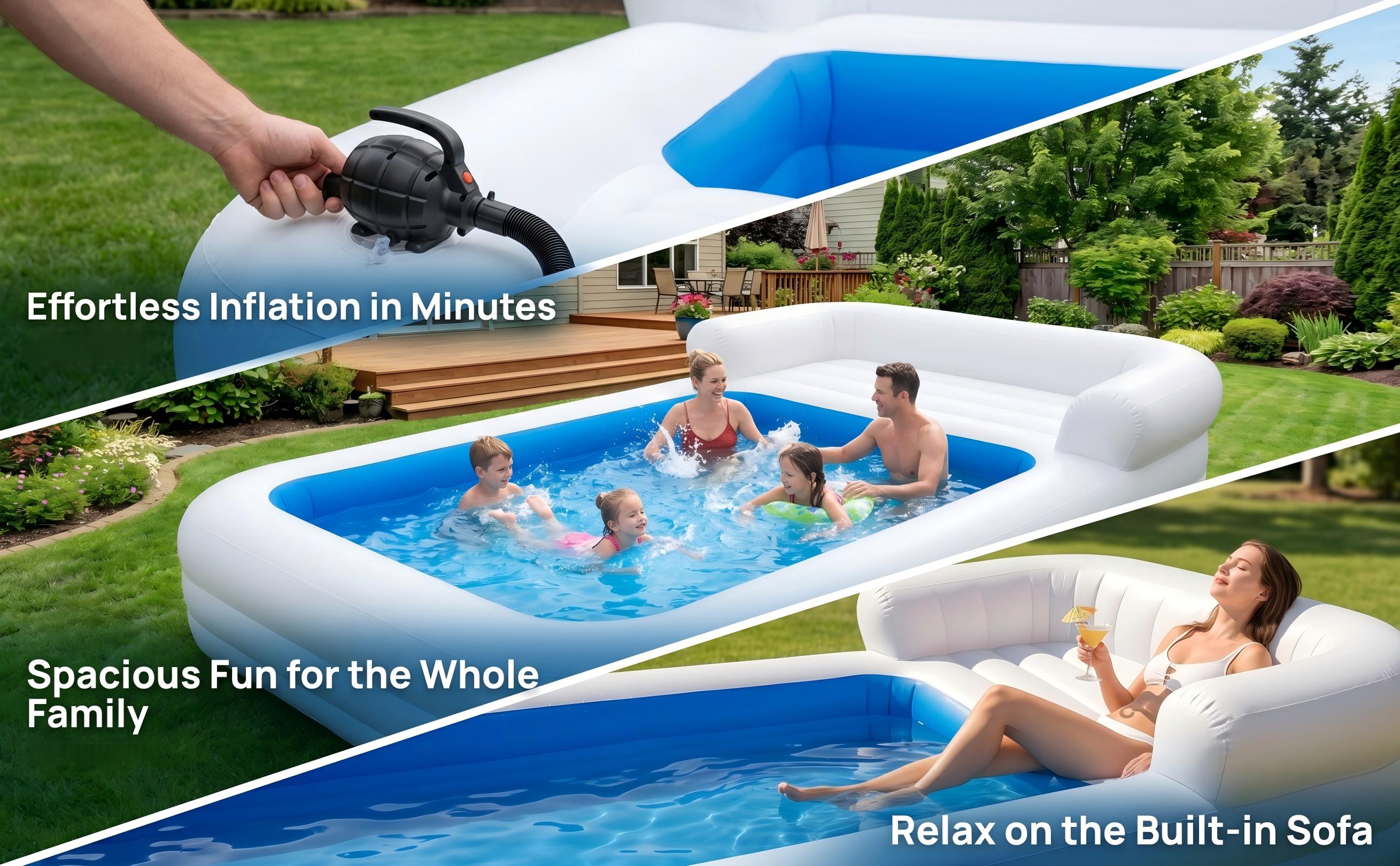 Inflatable Sofa Pool 16.4ft x  - Giant Connect Four avis et prix