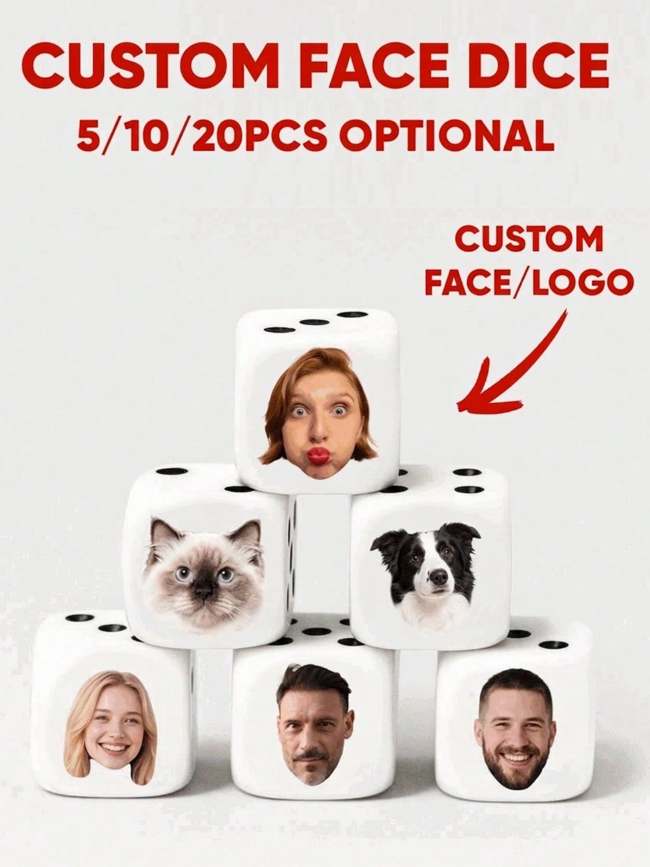 Custom Face Dice Personalized  - Party Games Graduation avis et prix