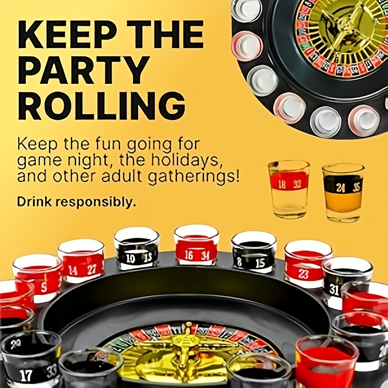 16 Cups Rotating Drinking Game - Party Games No Props avis et prix