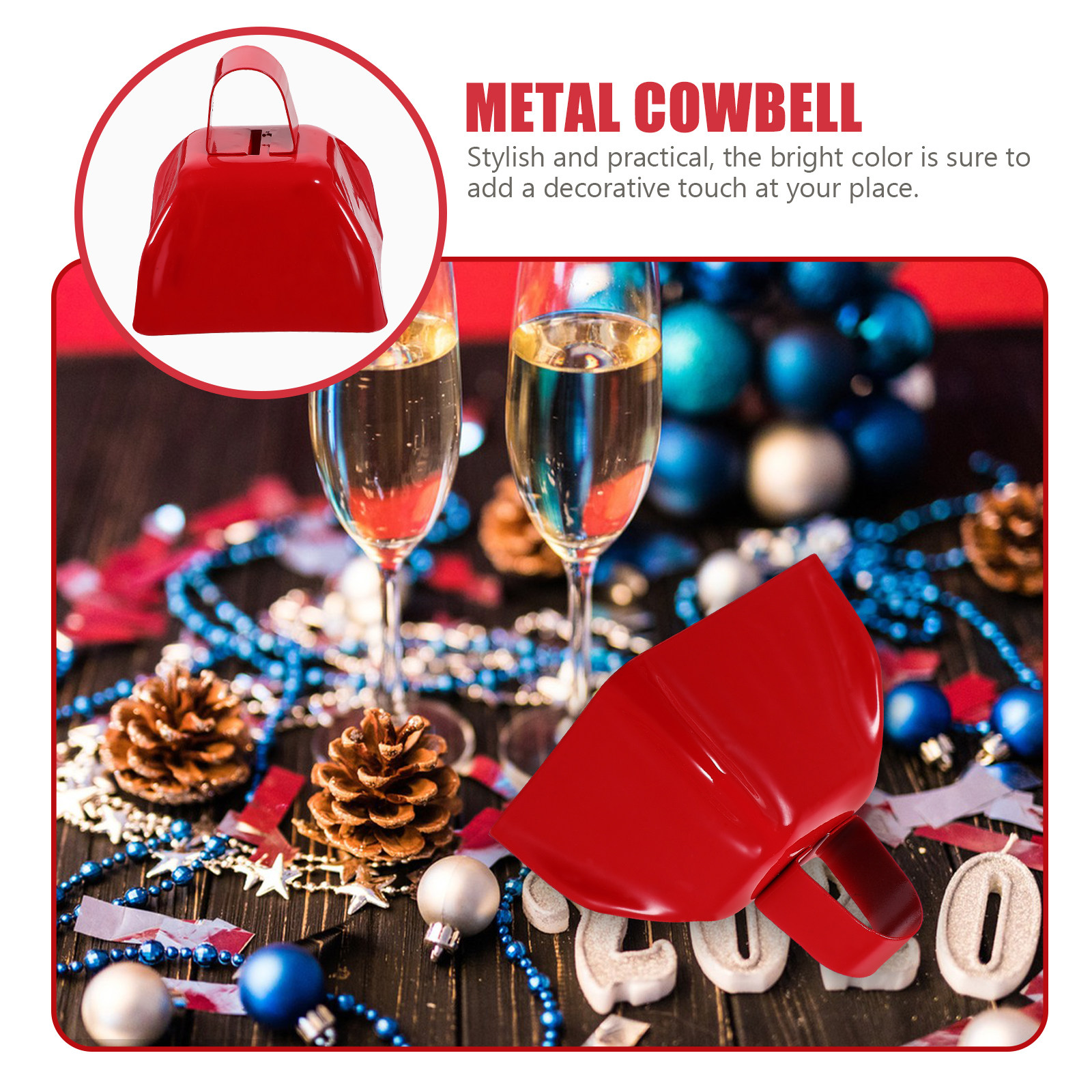 2Pcs Premium Square Cowbells M - Party Games Graduation avis et prix