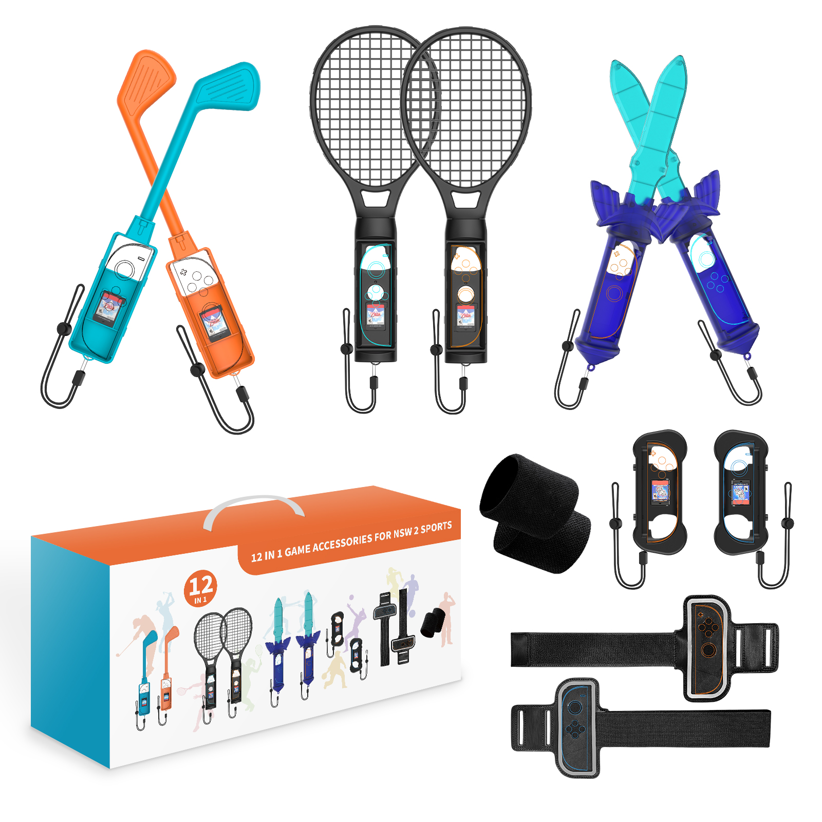 12 in 1 Sports Accessories Set - Party Games Nintendo Switch 2 avis et prix