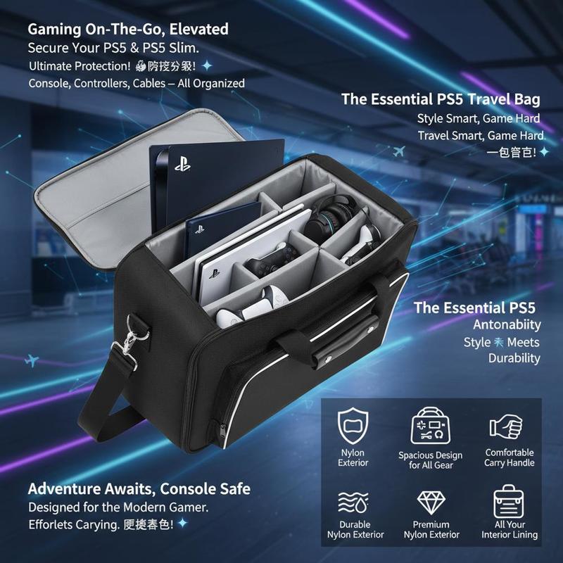 Game Console Suitcase 17x12x7  - Party Games In Ps5 avis et prix