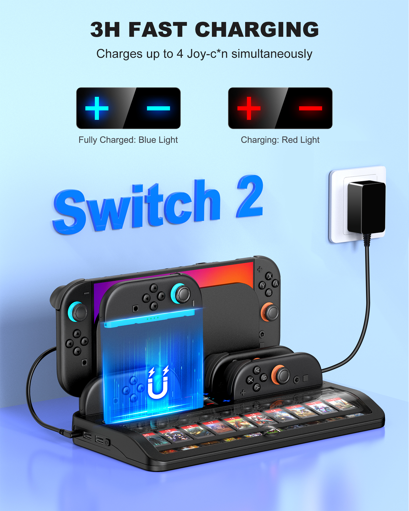 BEBONCOOL SC200 Switch2 Chargi - Party Games Nintendo Switch 2 avis et prix